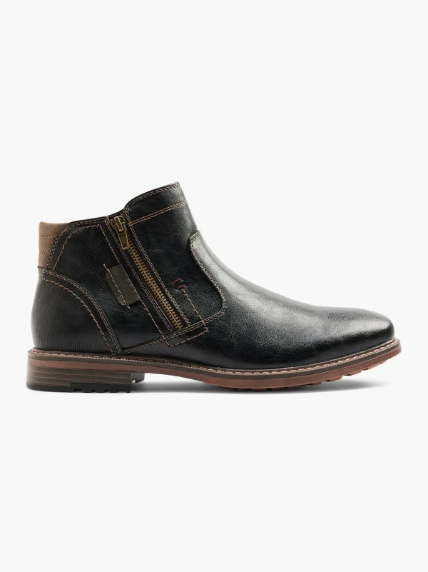 AM SHOE Ankelstøvle Sort Discount