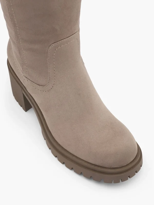 Graceland Bredskaftet støvle Taupe Clearance