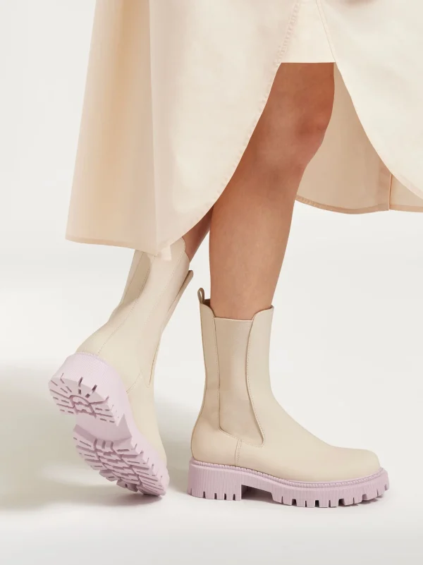 Catwalk Chelsea boot Beige New
