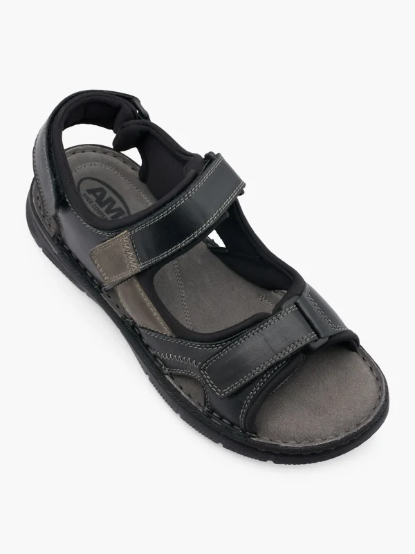 AM SHOE Fashion trekkingsandal Sort Fashion