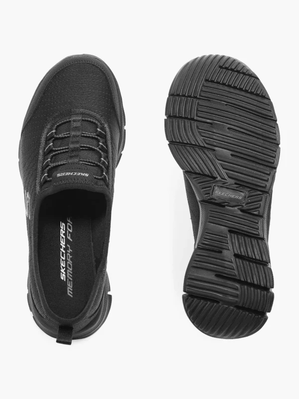Skechers Flad sko Sort Discount