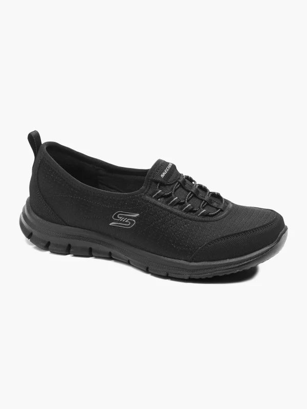 Skechers Flad sko Sort Discount