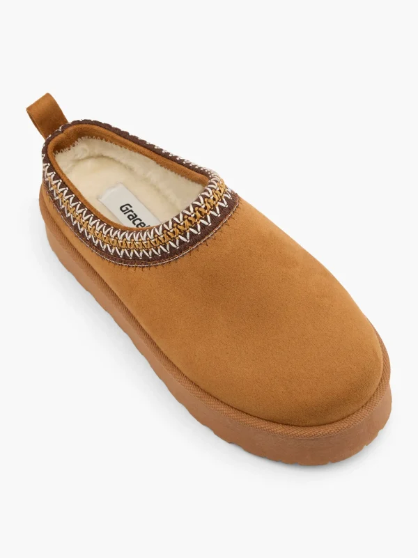 Graceland Forede hjemmesko Cognac Fashion