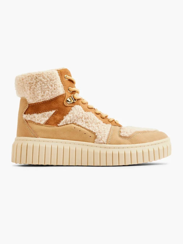 OXMOX Mid cut sneaker Beige Outlet