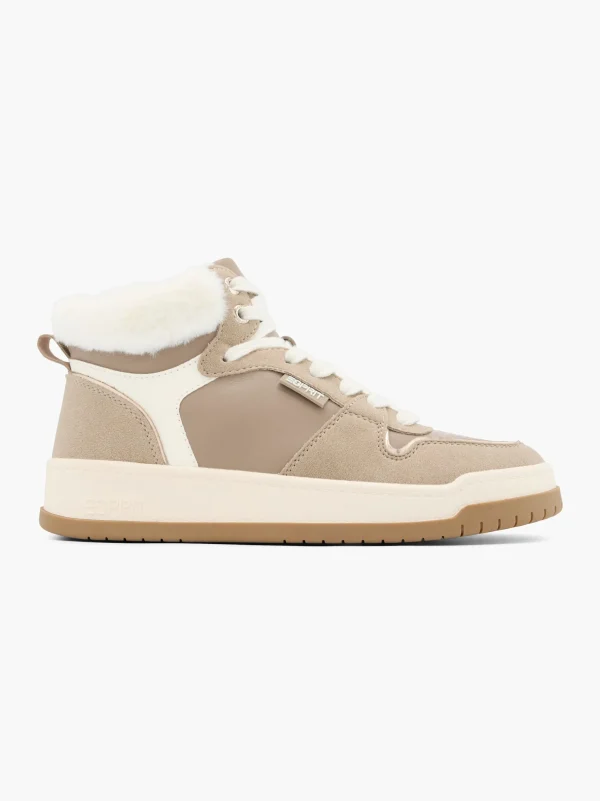ESPRIT Mid cut sneaker Taupe Outlet