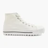 Claudia Ghizzani Mid cut sneaker Hvid Outlet
