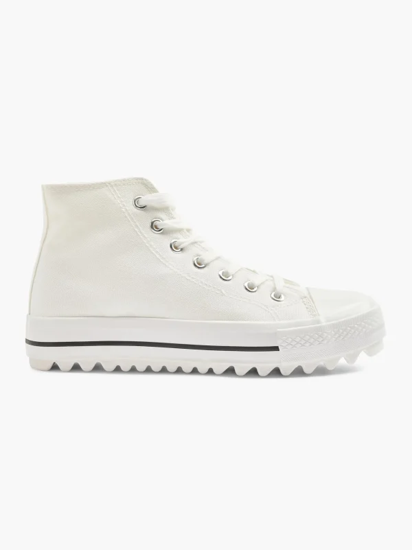Claudia Ghizzani Mid cut sneaker Hvid Outlet