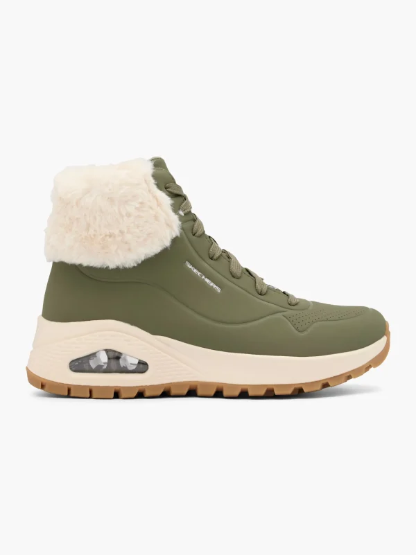 Skechers Mid cut sneaker Oliven Clearance