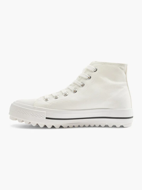 Claudia Ghizzani Mid cut sneaker Hvid Outlet