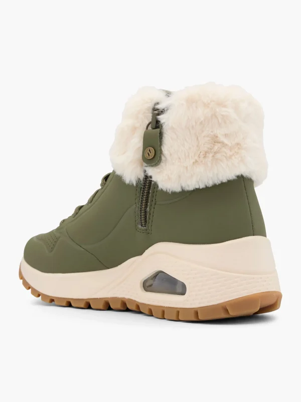 Skechers Mid cut sneaker Oliven Clearance