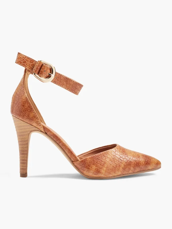 Catwalk Pump med spænde Cognac New
