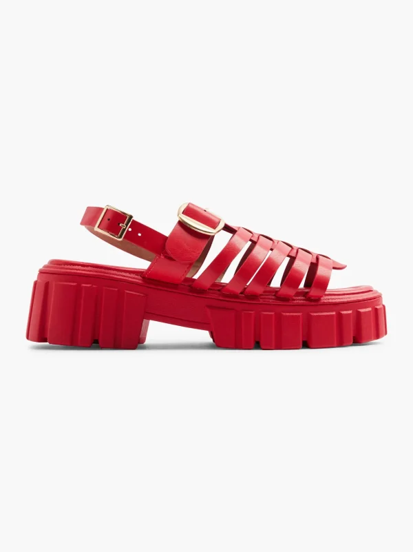 Catwalk Sandal Rød Outlet