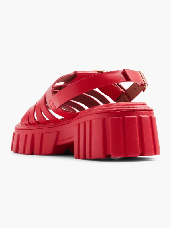 Catwalk Sandal Rød Outlet