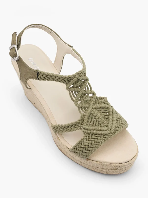 Graceland Sandal Khaki Clearance