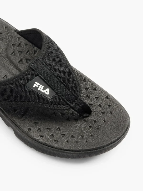 FILA Sandal med tå-split Sort Outlet