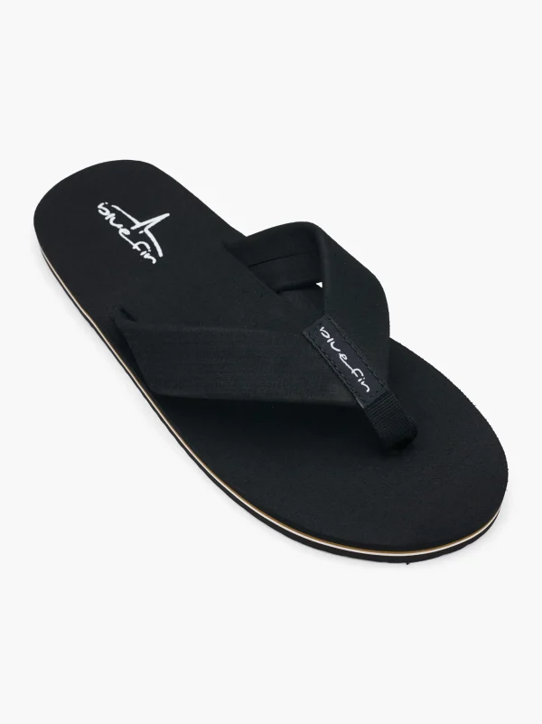 Blue Fin Sandal med tå-split Sort Fashion