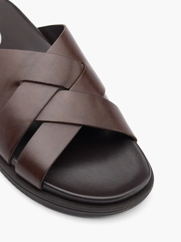 AM SHOE Slip in sandal Brun Clearance