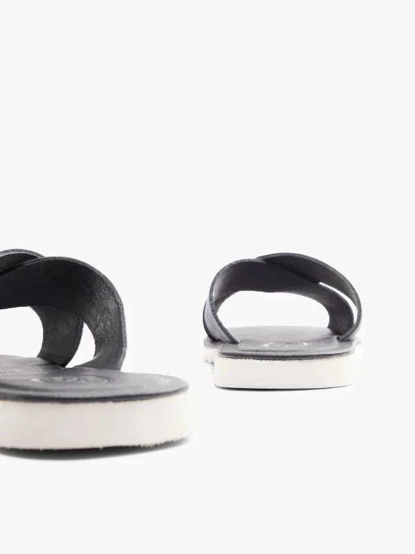 AM SHOE Slip in sandal Mørkeblå Outlet
