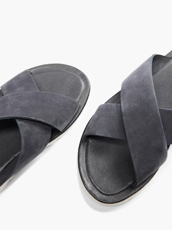 AM SHOE Slip in sandal Mørkeblå Outlet