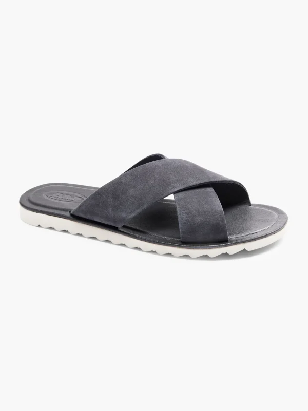 AM SHOE Slip in sandal Mørkeblå Outlet