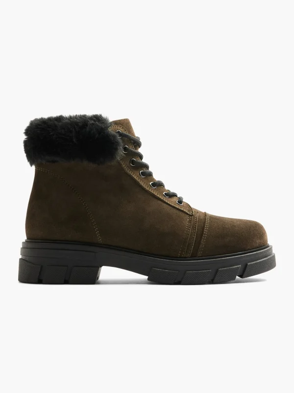 5th Avenue Snørestøvle Khaki Sale