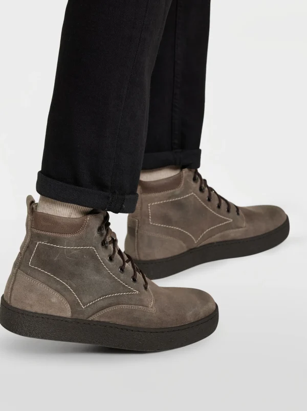 AM SHOE Snørestøvle Taupe Sale