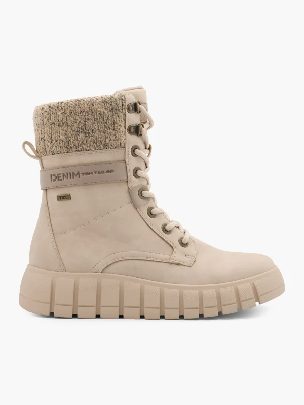 TOM TAILOR Snørestøvle Beige Online
