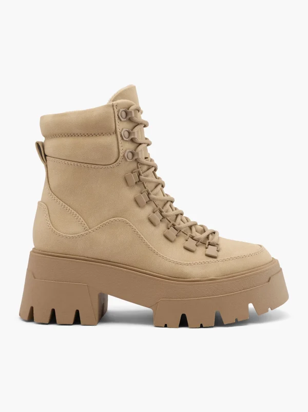 Catwalk Snørestøvle Beige New
