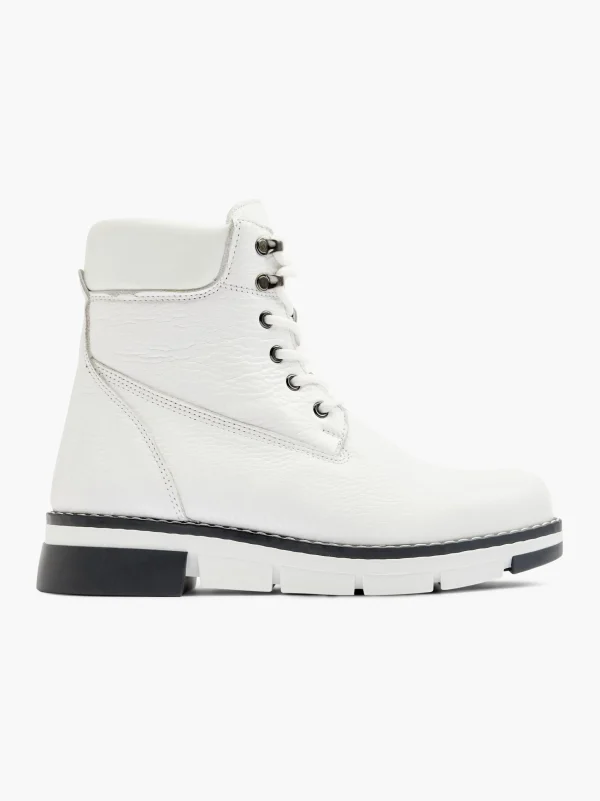 5th Avenue Snørestøvle Hvid Clearance