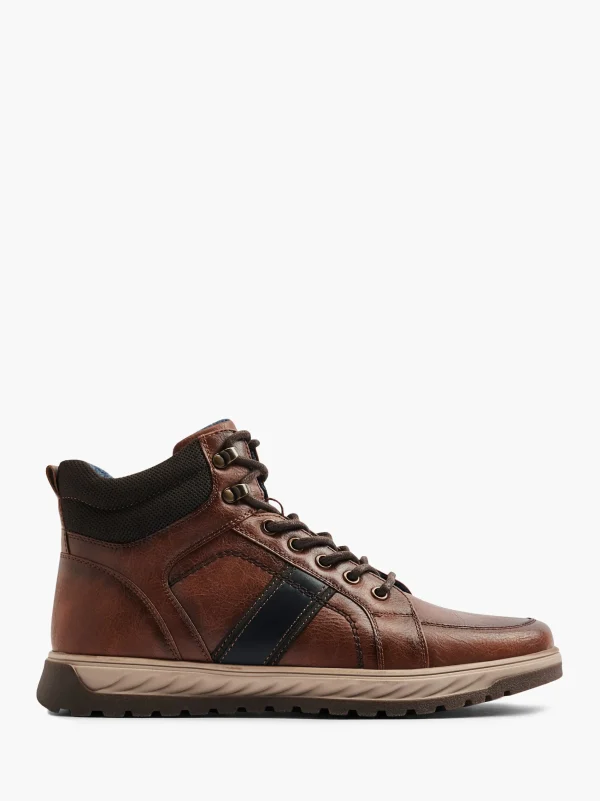 AM SHOE Snørestøvle Cognac Clearance