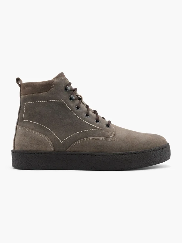 AM SHOE Snørestøvle Taupe Sale