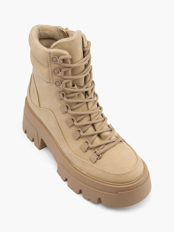 Catwalk Snørestøvle Beige New