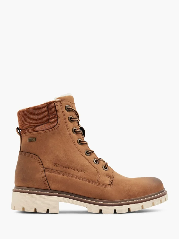 TOM TAILOR Snørestøvle Cognac Discount
