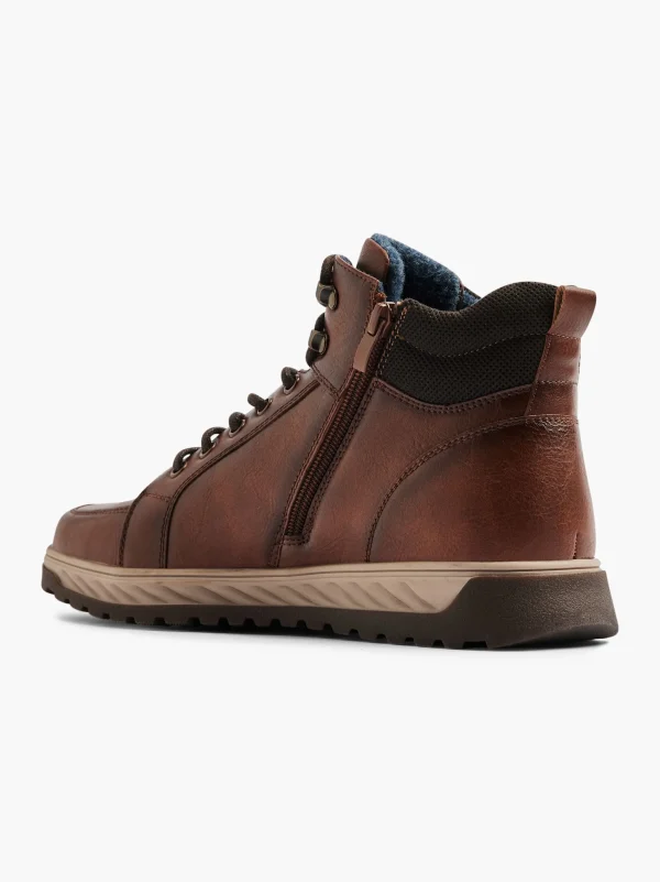 AM SHOE Snørestøvle Cognac Clearance