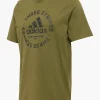 adidas T-shirt Oliven Outlet