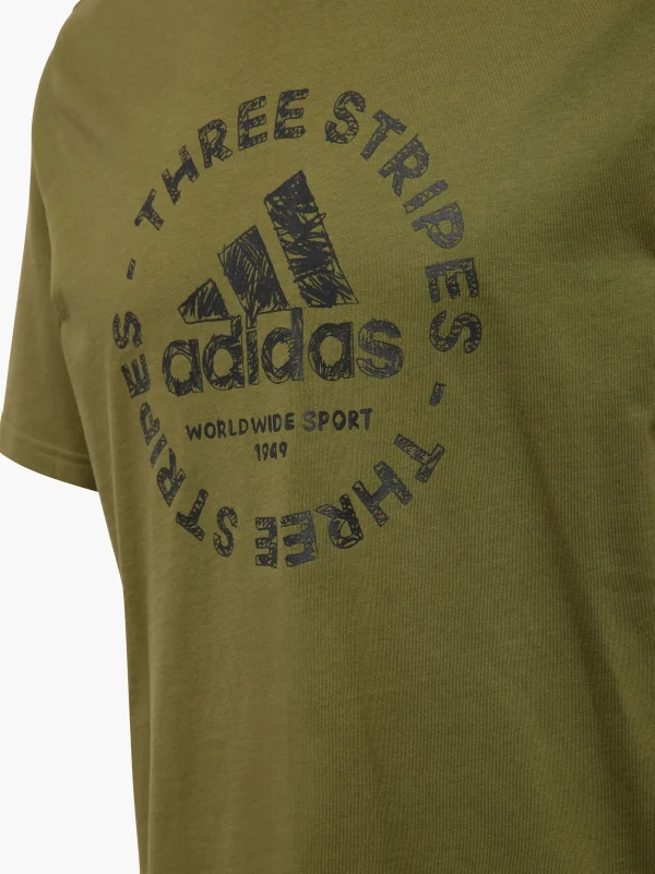 adidas T-shirt Oliven Outlet
